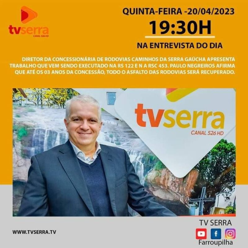 Entrevista do Diretor Paulo Negreiros para TV Serra