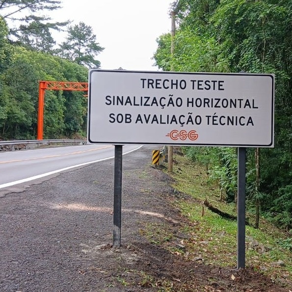 CSG implanta pista-teste para avaliar tintas de sinalização e reforçar segurança viária
