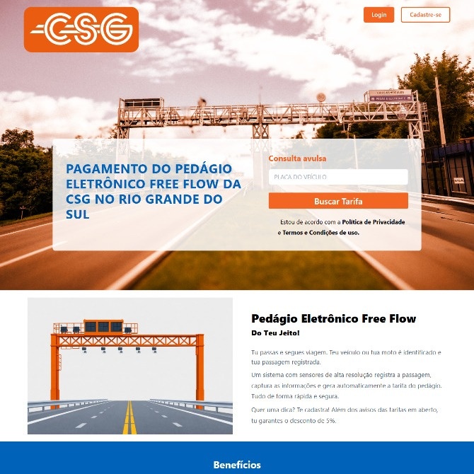 CSG anuncia novo layout de ambiente digital para pagamento do free flow nas rodovias do Vale do Caí e Serra Gaúcha