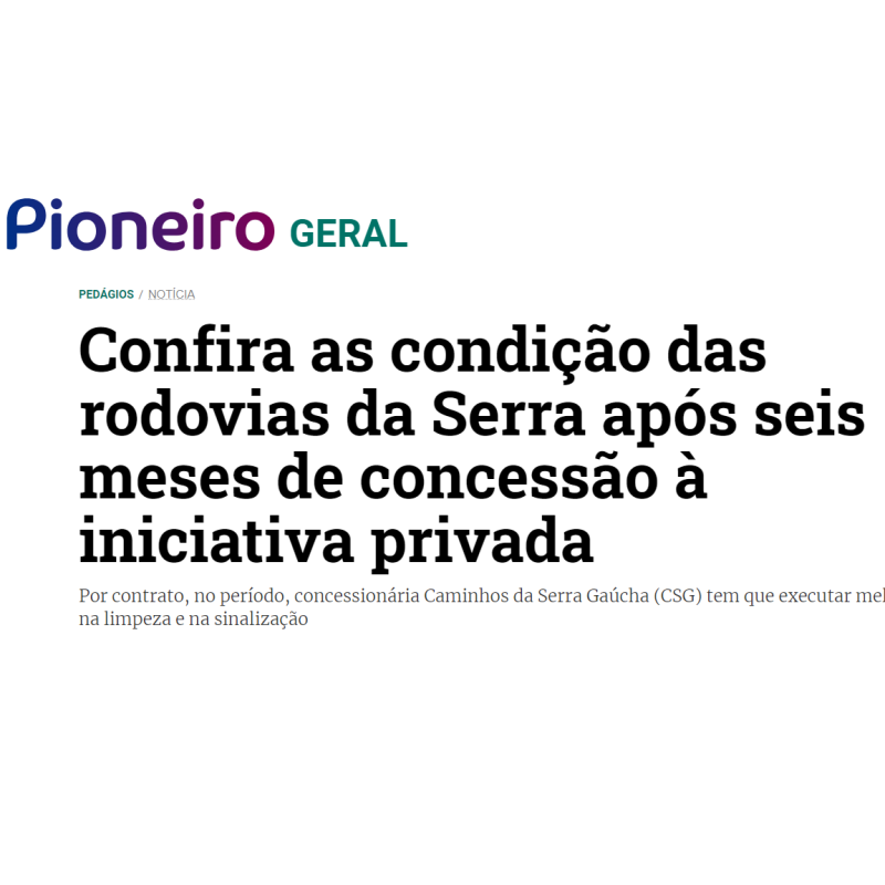 Confira as condição das rodovias da Serra após seis meses de concessão à iniciativa privada