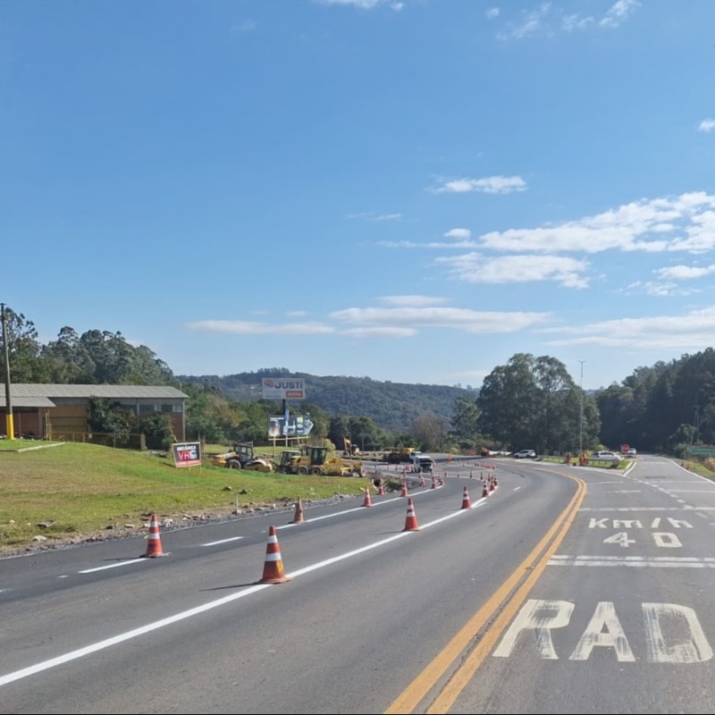 CSG libera desvio das obras de duplicação da RSC-453 neste domingo (19)