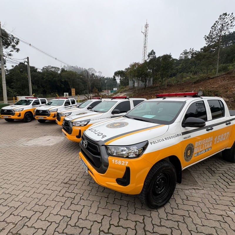 CSG entrega cinco novas viaturas ao 3º Batalhão Rodoviário da Brigada Militar do Rio Grande do Sul