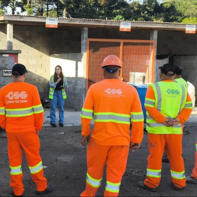 CSG realiza capacitação sobre segregação de resíduos sólidos para equipes de conservação